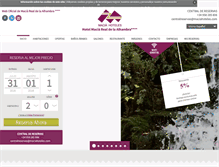 Tablet Screenshot of maciarealalhambra.com